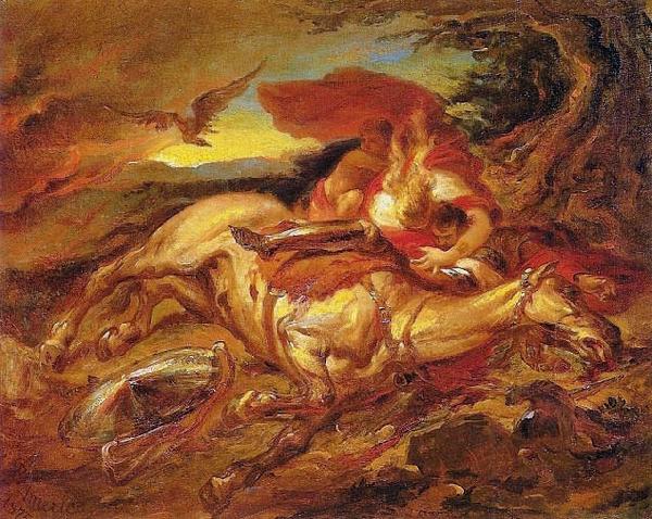 Pedro Americo Dead horse oil painting image